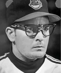 Black And White Ricky Vaughn Paint By Numbers