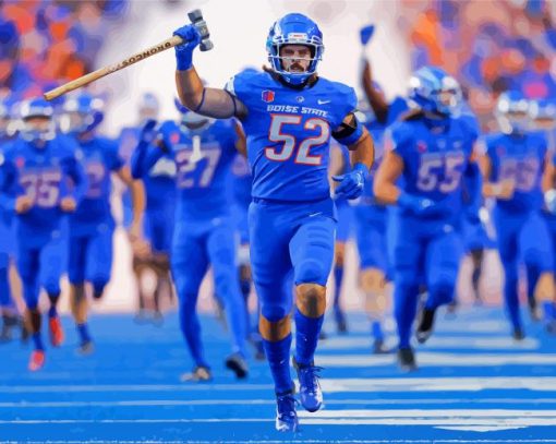 Boise State American Football Team Paint By Numbers