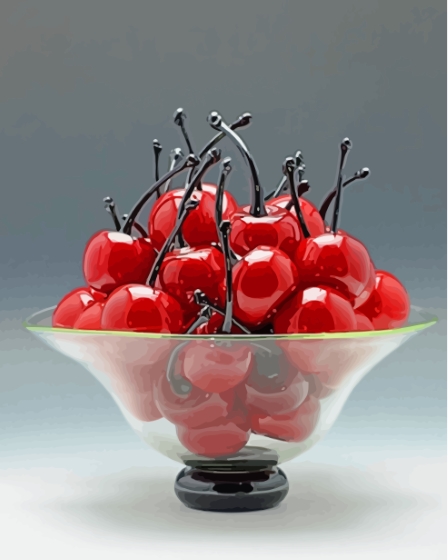 Bowl Of Cherries Paint By Numbers