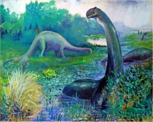 Brontosaurus Paint By Numbers