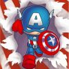 Cool Captain America Paint By Numbers