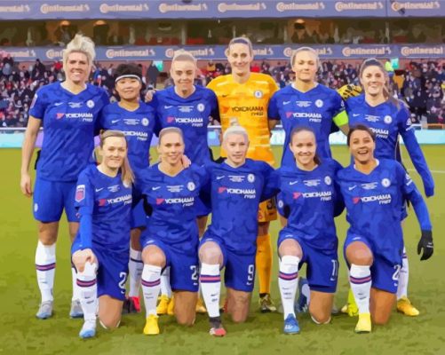 Chelsea Ladies Players Paint By Numbers