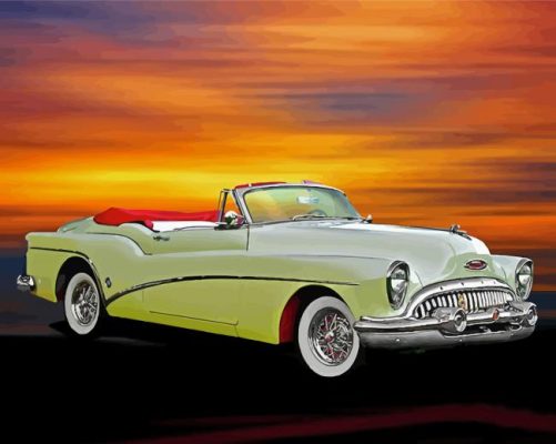 Classic Car 1953 Buick Paint By Numbers