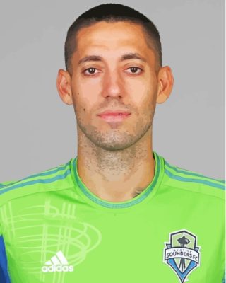 Clint Dempsey Footballer Paint By Numbers