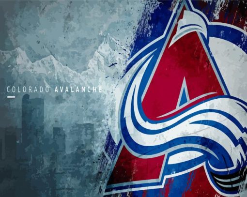 Colorado Avalanche Team Logo Paint By Numbers