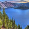 Crater Lake Oregon Landscape Paint By Numbers