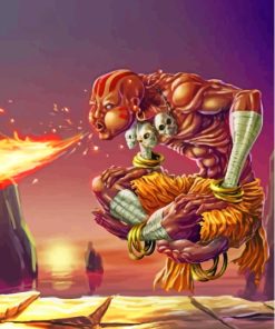 Dhalsim Paint By Numbers