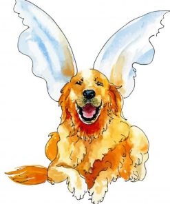 Dog Angel Smiling Paint By Numbers