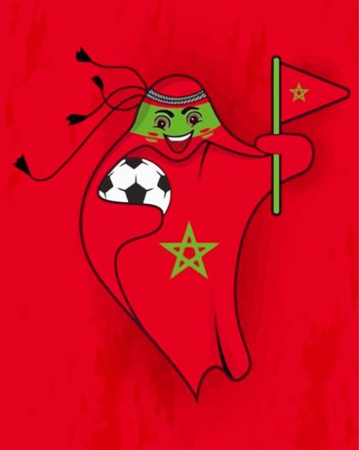 Fifa Mascot Morocco Paint By Numbers