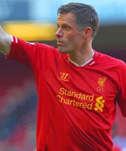 Football Player Jamie Carragher Paint By Numbers