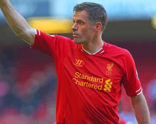 Football Player Jamie Carragher Paint By Numbers