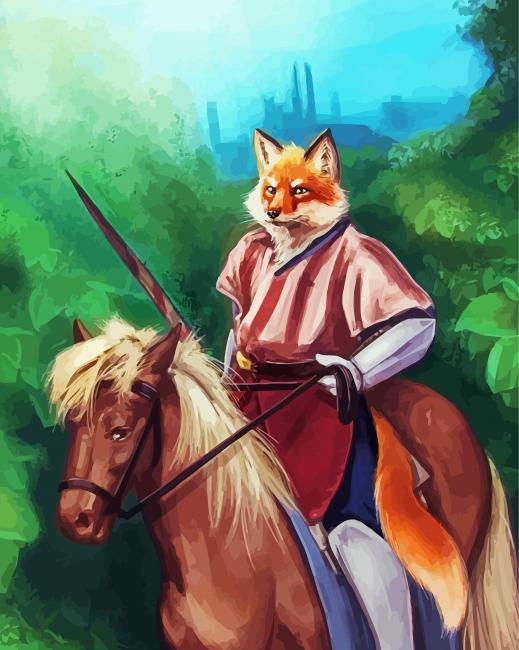 Fox And Horse Paint By Numbers