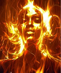 Girl On Fire Paint By Numbers