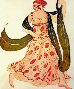 Greek Dancer By Leon Bakst Paint By Numbers