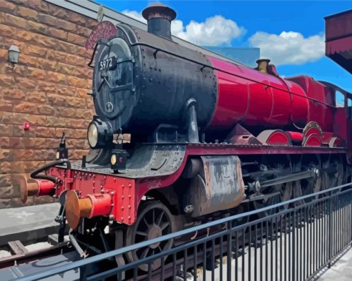 Hogwarts Train Paint By Numbers