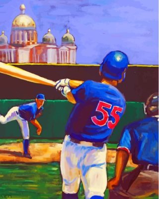 Home Run Baseball Players Paint By Numbers