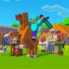 Horse Minecraft Game Paint By Numbers