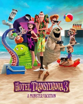 Hotel Transylvania Movie Poster Paint By Numbers