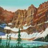 Iceberg Lake Glacier National Park Poster Paint By Numbers
