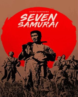 Seven Samurai Poster Paint By Numbers