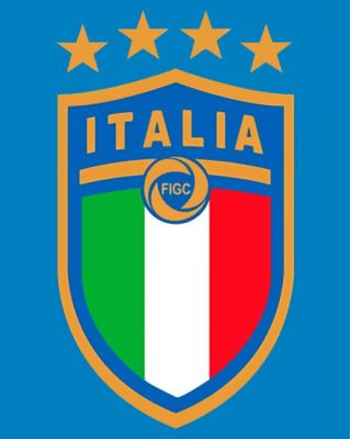 Italy National Football Team Logo Paint By Numbers