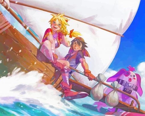Kid And Serge Chrono Cross Paint By Numbers