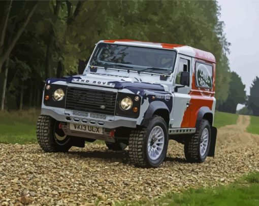Land Rover Defender Paint By Numbers