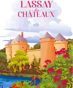 Lassay Les Châteaux Poster Paint By Numbers