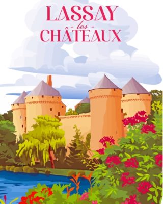 Lassay Les Châteaux Poster Paint By Numbers