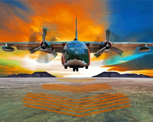 Lockheed C 130 Hercules Plane Paint By Numbers