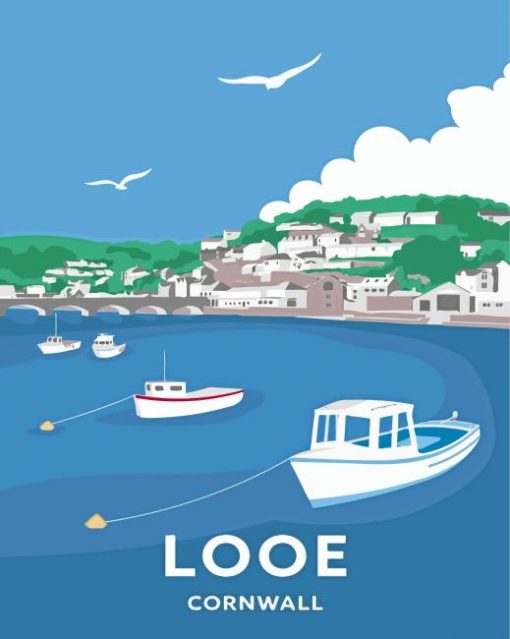 Looe Poster Paint By Numbers