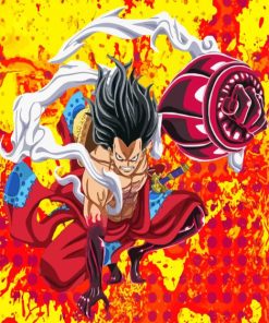 Luffy Gear 4 One Piece Paint By Numbers