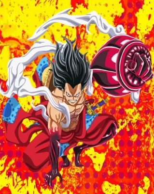 Luffy Gear 4 One Piece Paint By Numbers