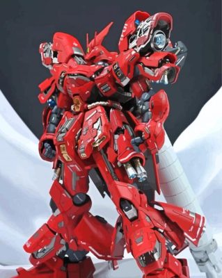 MSN 04 Sazabi Robot Paint By Numbers