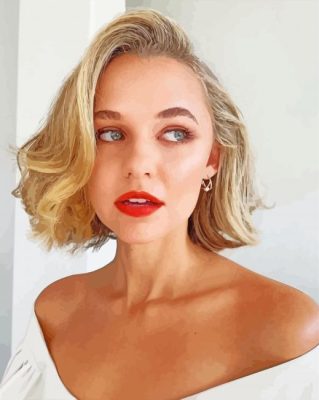 Madison Iseman With Short Hair Paint By Numbers