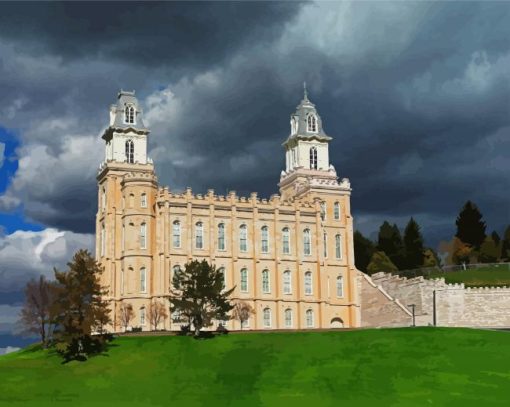 Manti Temple Paint By Numbers
