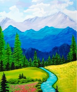 Mountain Art Landscape Paint By Numbers
