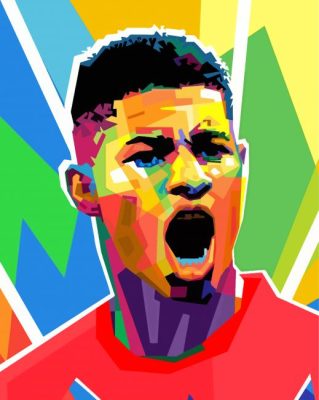 Marcus Rashford Pop Art Paint By Numbers