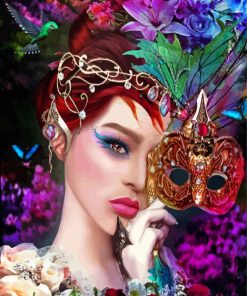 Masquerade Lady Paint By Numbers