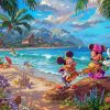 Mickey And Minnie Hawaii Paint By Numbers