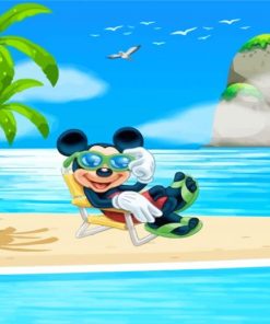 Mickey Beach Paint By Numbers