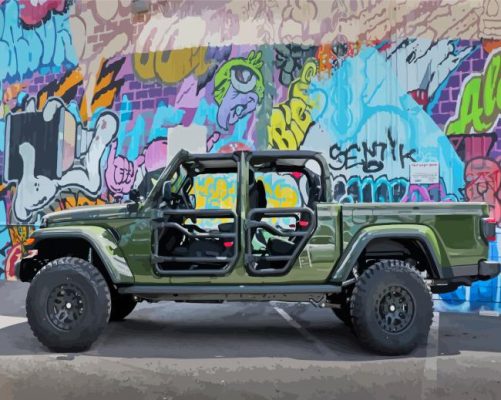 Military Jeep Paint By Numbers