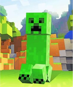 Minecraft Creeper Paint By Numbers