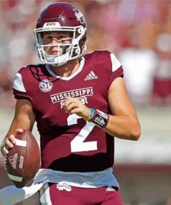 Mississippi State Bulldogs Football Player Paint By Numbers