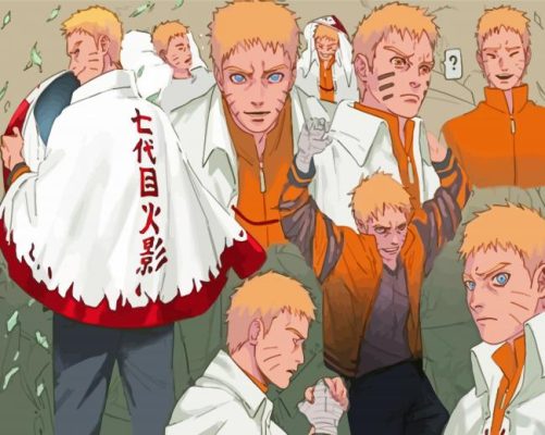 Naruto Uzumaki Hokage Paint By Numbers