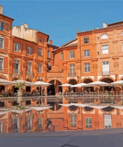 National Square Of Montauban France Paint By Numbers
