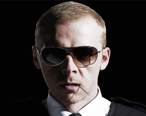 Nicholas Angel Hot Fuzz Character Paint By Numbers