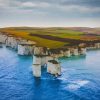 Old Harry Rocks In Southern England Paint By Numbers