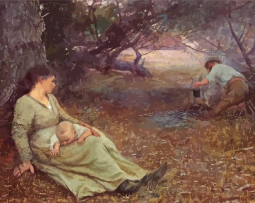 On The Wallaby Track By Frederick McCubbin Paint By Numbers