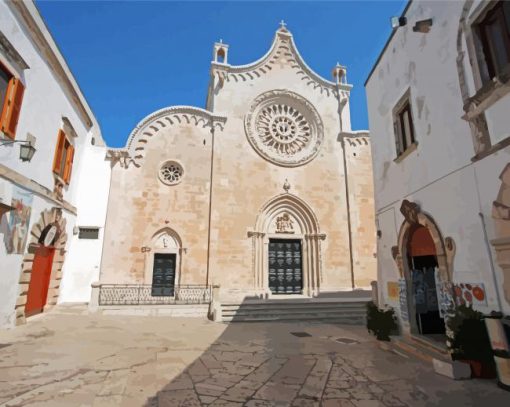 Ostuni Cathedral Paint By Numbers